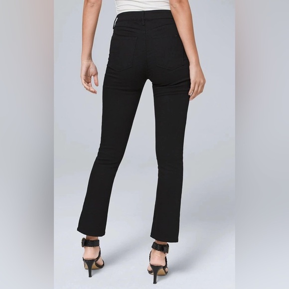 White House Black Market High-Rise Bootcut
Embroidered-Hem Crop Jeans Size 4 NWT - Picture 3 of 11